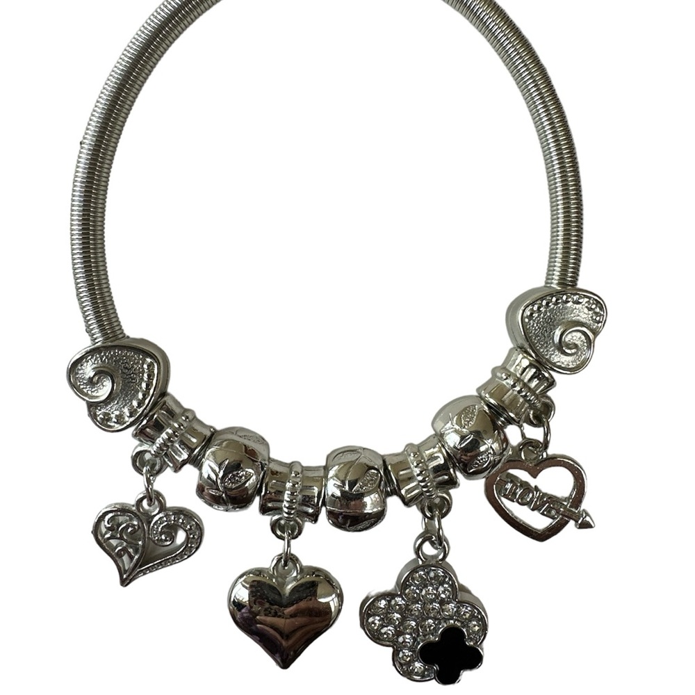 NWT Set of 2 Coil Charm Bracelets